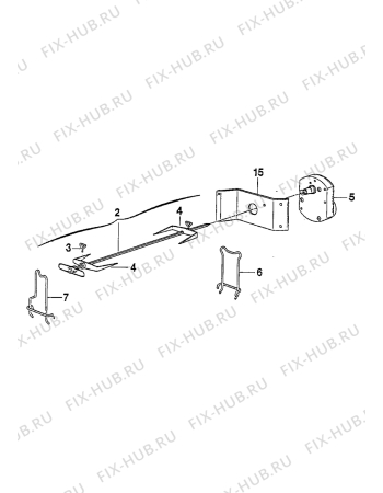 Взрыв-схема плиты (духовки) Electrolux CO1065B2 - Схема узла Accessories